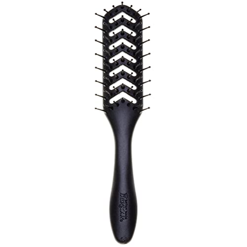Denman Flexible Vent Brush for Blow Drying - Styling Hair Brush for Wet Dry Curly Thick Straight Hair - For Women and Men (Black), D200