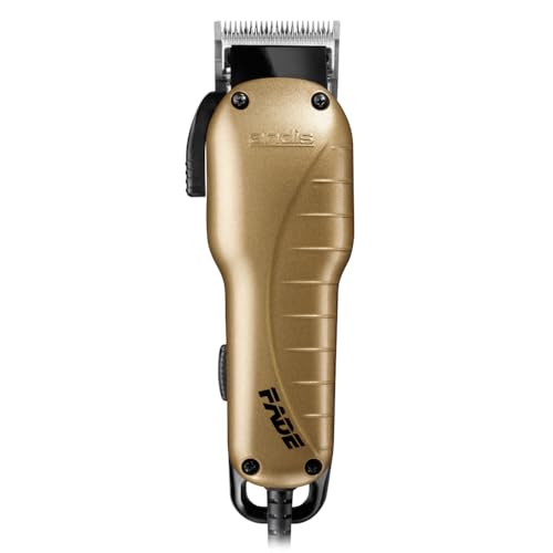 Andis – 66375 US-1 Haarschneidemaschine mit verstellbarer Klinge – einstellbare Längeneinstellungen, schneidet nasses/trockenes Haar – Trimmer-kompatibel – für Haare und Bart – Metallic-Gold