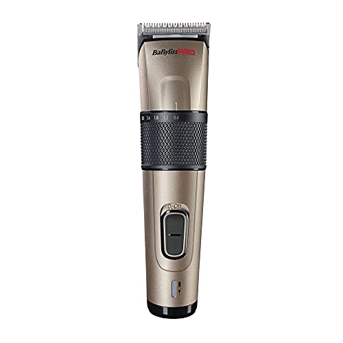 BaByliss PRO Cut Definer, Professioneller kabelloser Haarschneider mit Klingen aus Edelstahl, Ladestation und Aufbewahrungstasche, Haarschneidemaschine, FX862E